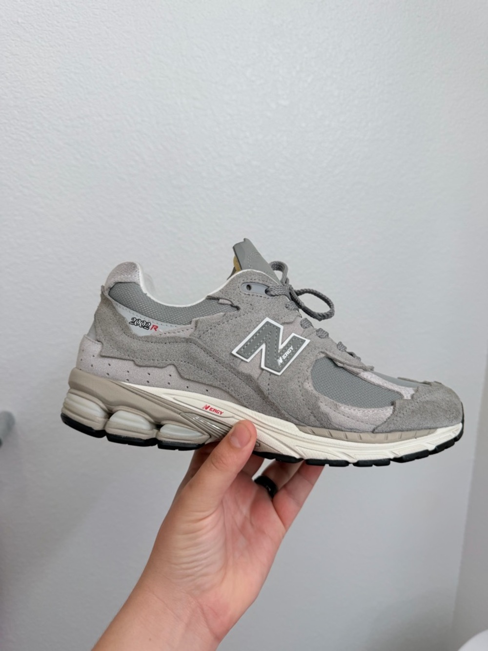 New Balance Grey Suede & Mesh Runner